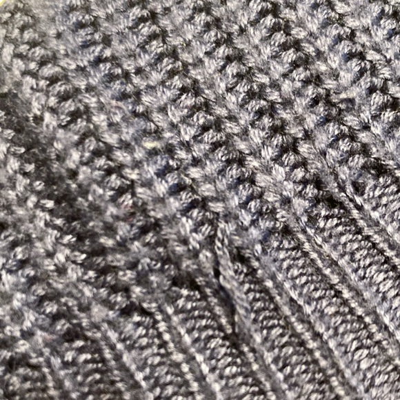 It’s Our Time Blue White Striped Cold Shoulder Sweater - Picture 11 of 12